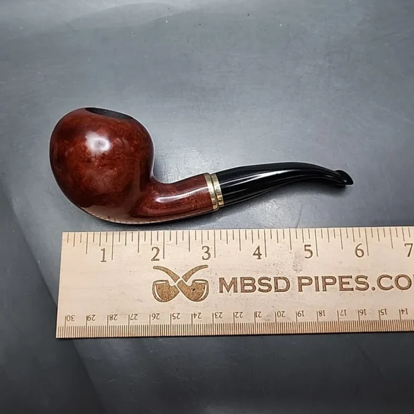 Vauen 3213 Smooth Bent Pear Estate Briar Pipe, Unsmoked, 9mm, P-lip - Image 8