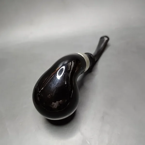 Peterson System Ebony 302 Bent Apple Estate Briar Pipe, Irish Estates - Image 8