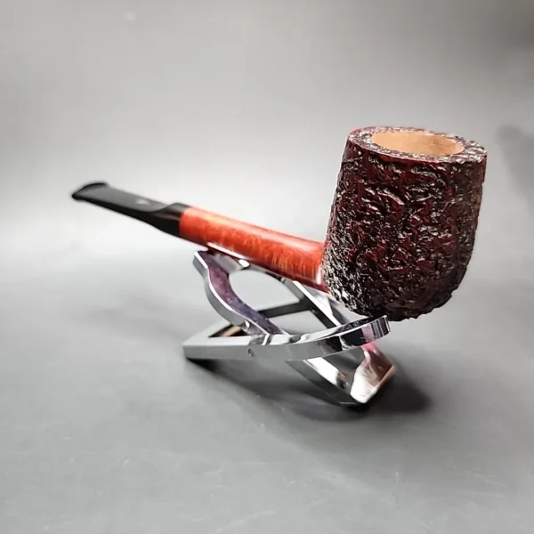 Mastro Geppetto Rusticato Partially Rusticated Lovat Estate Briar Pipe, Unsmoked - Image 8