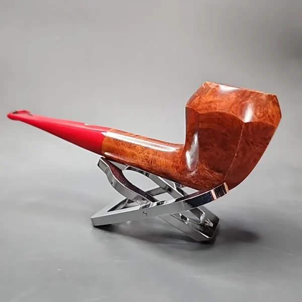 Mastro Geppetto Liscia Smooth Panel Rhodesian Estate Briar Pipe, Unsmoked - Image 8