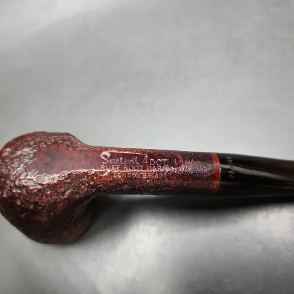 Sasieni 4Dot Ruff Root Dark Sandblasted Billiard Briar Pipe, English Estates - Image 9