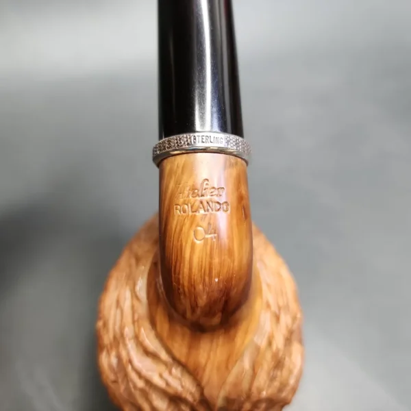 Rolando Negoita Walnut Carved Oom Paul Estate Briar Pipe, American Estates - Image 9