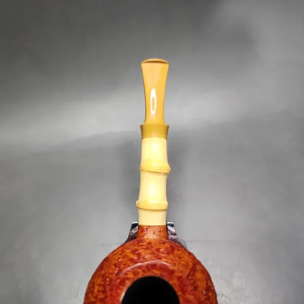 Xin Li Sandblasted Strawberry Handmade Briar Pipe, New - Image 9