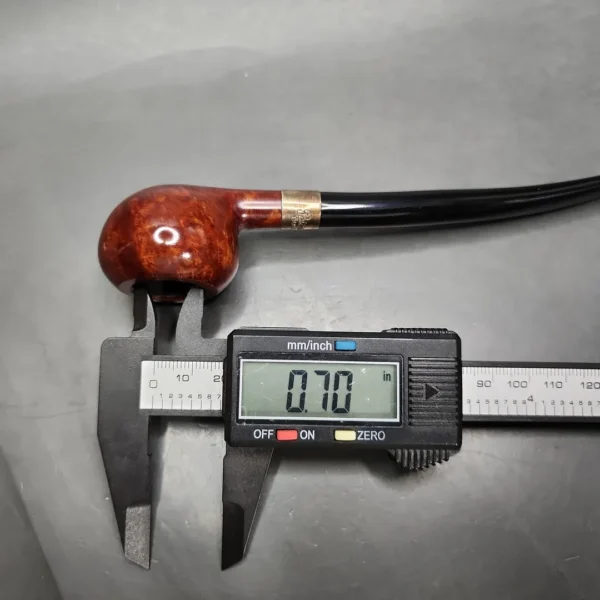Peterson Carroll of Carrollton 2024 106/248 Smooth Tomato Briar Pipe, New - Image 9