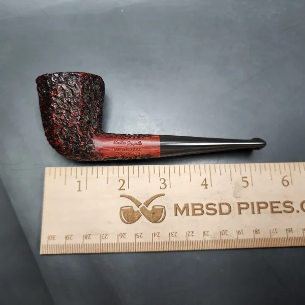 Mastro Geppetto Rusticated Panel Dublin Estate Briar Pipe, Unsmoked - Image 9