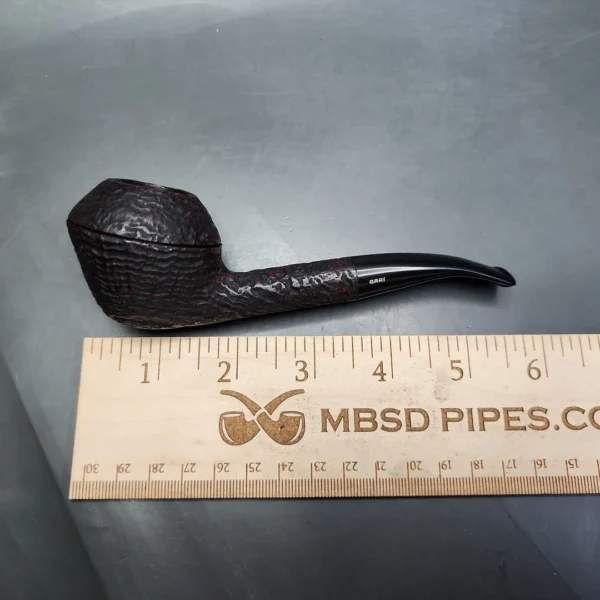 Bari Squash 7842 Sandblasted Rhodesian Estate Briar Pipe, Danish Estates - Image 9