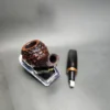 Savinelli Porto Cervo 673 KS Rusticated Bulldog Estate Briar Pipe, 6mm, Italian Estates - Image 11