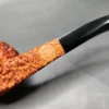 Pipe Tristan Rusticated Bent Bulldog Handmade Briar Pipe, New - Image 9