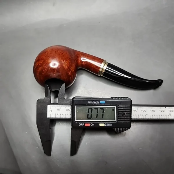 Vauen 3213 Smooth Bent Pear Estate Briar Pipe, Unsmoked, 9mm, P-lip - Image 9
