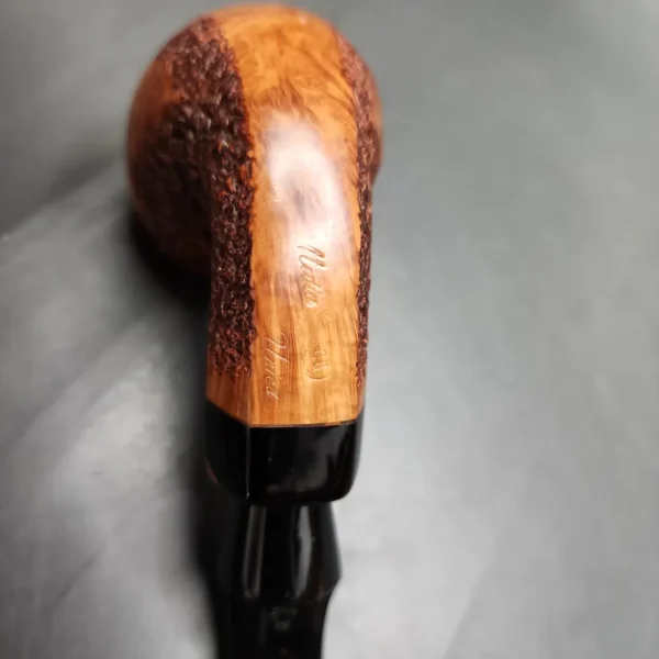 Mastro De Paja Unica Partially Rusticated Brandy Estate Briar Pipe, Italian Estates - Image 9