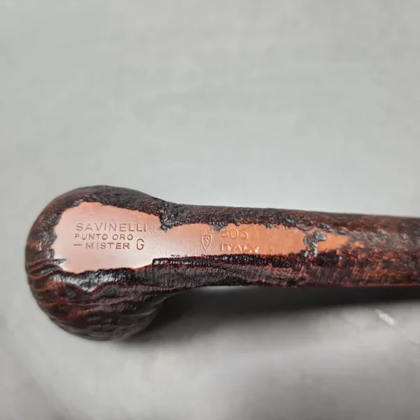 Savinelli Punto Oro Mister G 806 Estate Briar Pipe, 6mm, Italian Estates - Image 9