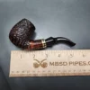 Adsorba by Gigi Rusticated Bent Brandy Estate Briar Pipe, Unsmoked, 9mm - Image 9