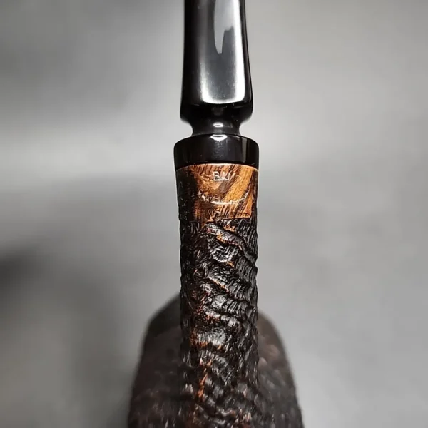 S Bang Pre-1984 Sandblasted Freehand Sitter Estate Briar Pipe, Unsmoked - Image 9