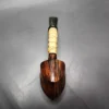 Andrey Kharitonov Smooth Boat w/ Bamboo Handmade Briar Pipe, New - Image 9
