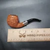 Ser Jacopo Melolontha R2 Rusticated Bent Apple Estate Briar Pipe, Italian Estates - Image 9