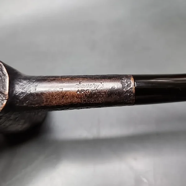 Savory's Argyll 207 Sandblasted Poker Estate Briar Pipe, English Estates - Image 9