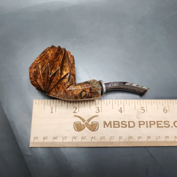 Andrey Kharitonov Smooth Volcano Handmade Briar Pipe, New - Image 10