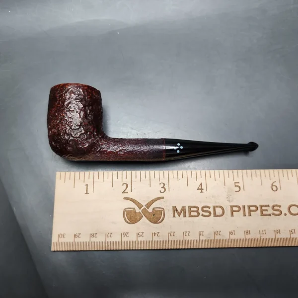Sasieni 4Dot Ruff Root Dark Sandblasted Billiard Briar Pipe, English Estates - Image 10