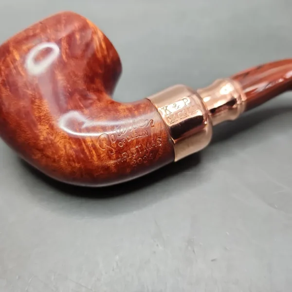 Peterson 2024 Christmas Pipe 221 Smooth Bent Billiard Briar Pipe, FT, New - Image 10