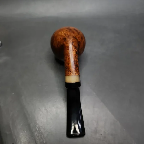 Hans Former Nielsen Smooth Brandy w/ Horn Estate Briar Pipe, Danish Estates - Image 10