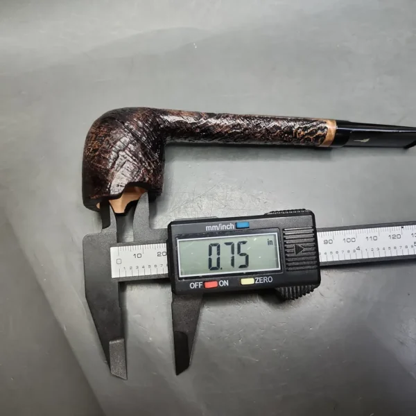 Mastro Geppetto by Ser Jacopo Sandblasted Lumberman Estate Briar Pipe, Unsmoked - Image 10