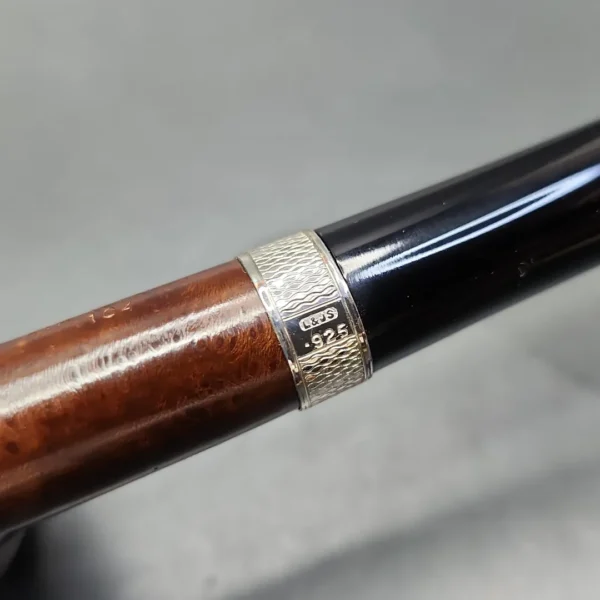 Jacobean Original by Les Wood, Smooth Apple Estate Briar Pipe, Unsmoked - Image 10