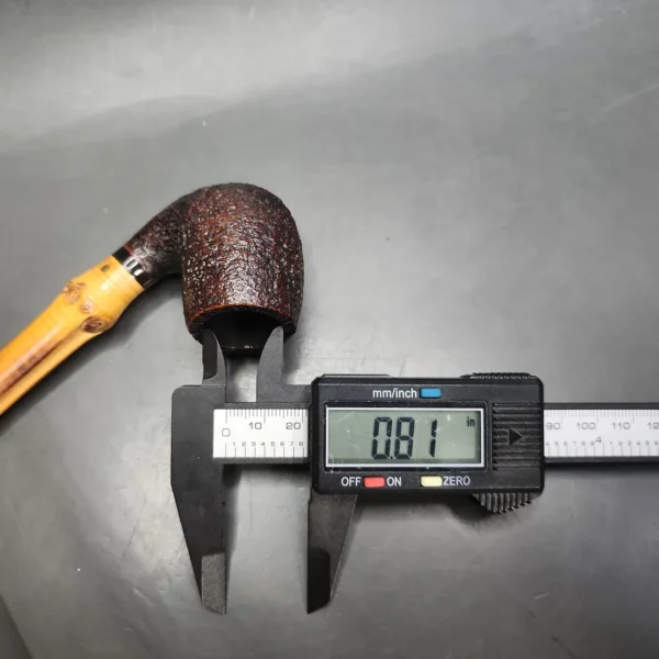 Dunhill 1992 Shell 4102 Bamboo Churchwarden Estate Briar Pipe, English Estates - Image 10