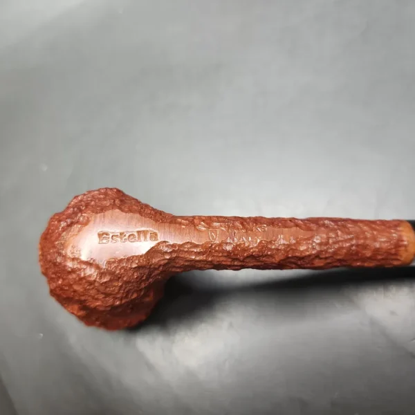 Savinelli Estella 704 KS Rusticated Billiard Estate Briar Pipe, Unsmoked - Image 10
