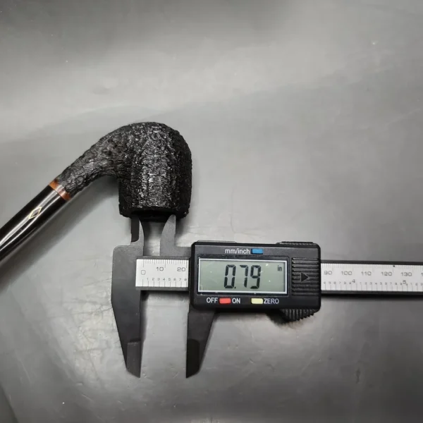 Brebbia Lectura Sandblasted Churchwarden Estate Briar Pipe, Italian Estates - Image 10