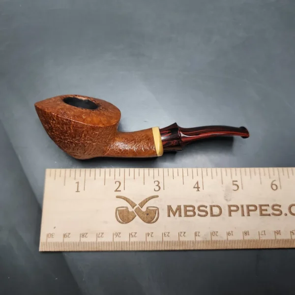 2011 Adam Davidson Sandblasted Amoeba Estate Briar Pipe, American Estates - Image 10
