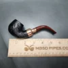 Peterson 2024 Christmas Pipe 221 Sandblasted Bent Billiard Briar Pipe, FT, New - Image 10