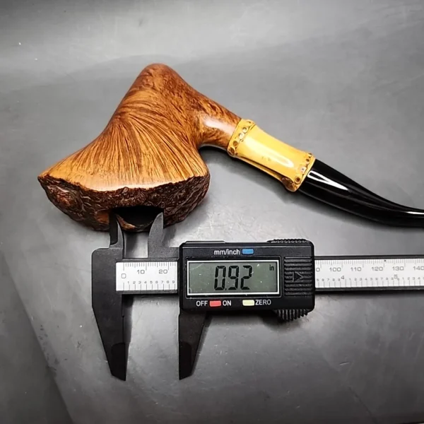 De La Warr Magnum Bamboo Freehand Estate Briar Pipe, Other Estates - Image 10