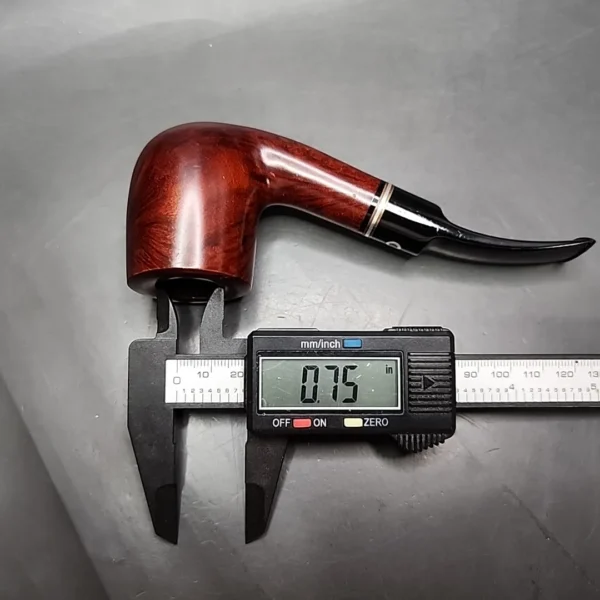 Thomas Cristiano Smooth Bent Billiard Estate Briar Pipe, Unsmoked - Image 10