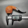 Ser Jacopo Melolontha R2 Rusticated Bent Apple Estate Briar Pipe, Italian Estates - Image 10