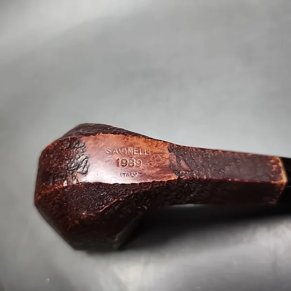 Savinelli Collection 1989 Sandblasted Panel Estate Briar Pipe, Italian Estates - Image 10