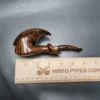 Andrey Kharitonov Smooth Fish Hook Handmade Briar Pipe, New - Image 10