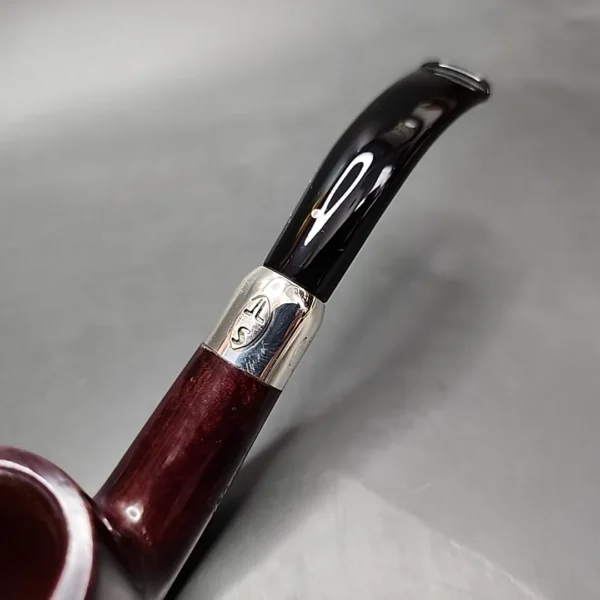 Savinelli 130th Anniversary Smooth Bent Billiard Estate Briar Pipe, 9mm, Unsmoked - Image 10