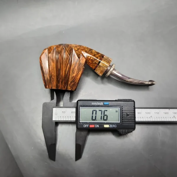 Andrey Kharitonov Smooth Volcano Handmade Briar Pipe, New - Image 11