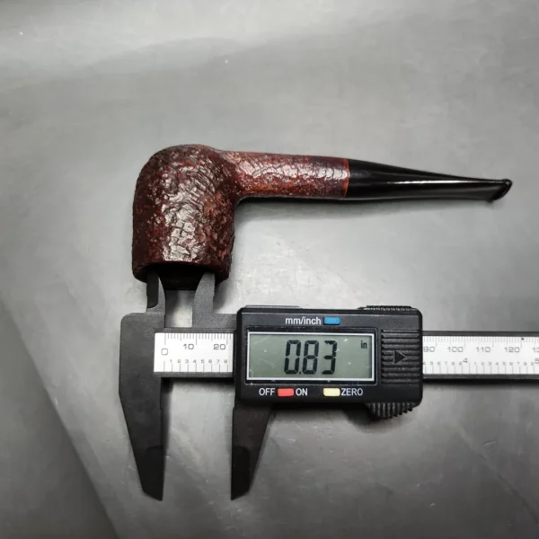 Sasieni 4Dot Ruff Root Dark Sandblasted Billiard Briar Pipe, English Estates - Image 11