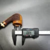 Preston Rogers Partially Rusticated Bent Billiard Handmade Briar Pipe, New - Image 11