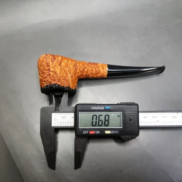 Pipe Tristan Rusticated Shape 55 Handmade Briar Pipe, New - Image 11