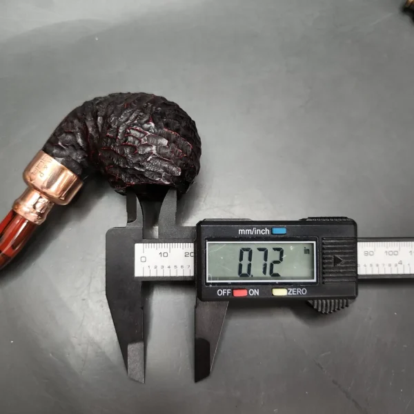 Peterson 2024 Christmas Pipe 03 Rusticated Apple Briar Pipe, FT, New - Image 11