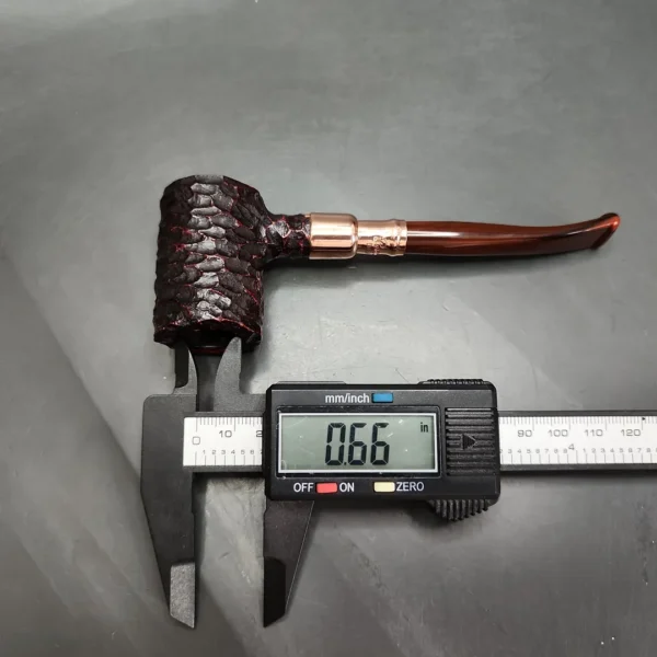 Peterson 2024 Christmas Pipe 701 Rusticated Poker Briar Pipe, FT, New - Image 11