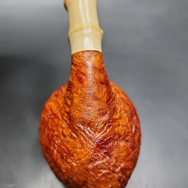 Xin Li Sandblasted Strawberry Handmade Briar Pipe, New - Image 11