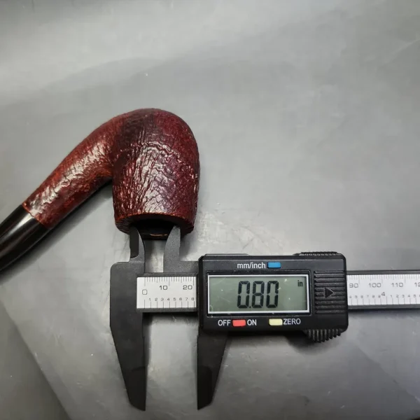 Unknown Sandblasted Bent Billiard Estate Briar Pipe, English Estates - Image 11