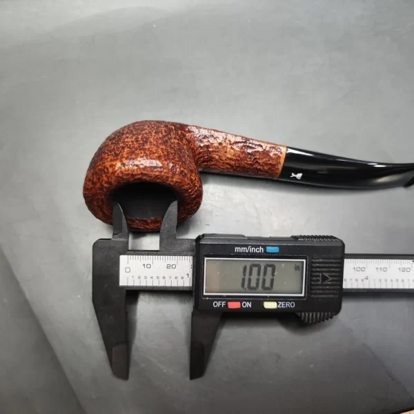 Savinelli Hercules 316 EX Rusticated Bent Pot Briar Pipe, New - Image 11