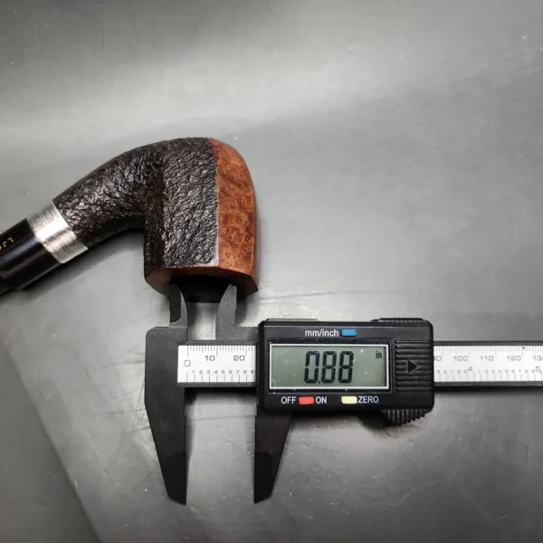 Ferndown Bark 3 Star Panel Bent Billiard Estate Briar Pipe, English Estates - Image 11