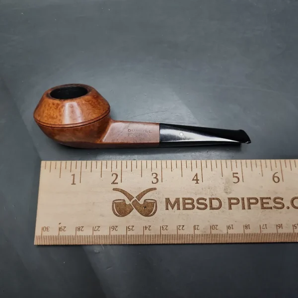 1960 Dunhill Root Briar O Squat Bulldog Estate Briar Pipe, English Estates - Image 11
