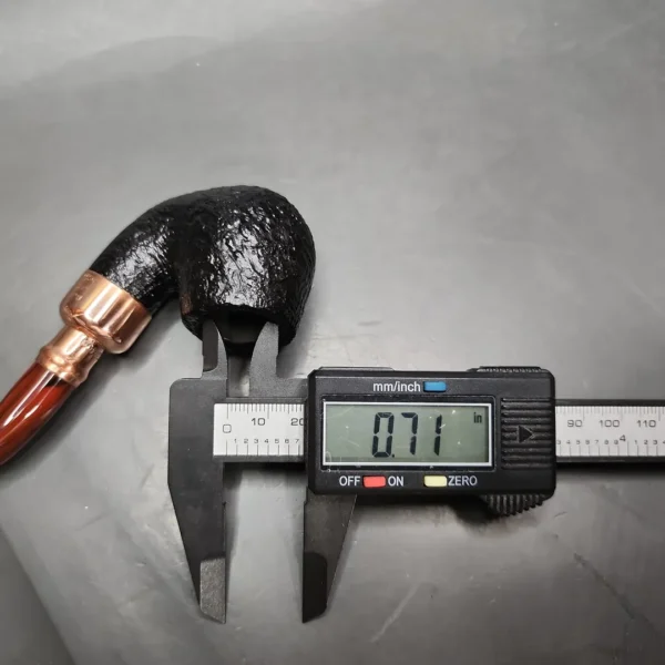 Peterson 2024 Christmas Pipe 221 Sandblasted Bent Billiard Briar Pipe, FT, New - Image 11