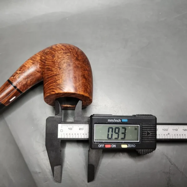 Castello Collection Occho di Pernice Smooth Bent Billiard Estate Briar Pipe, Italian Estates - Image 11